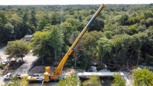 770 ton Liebherr crane extended